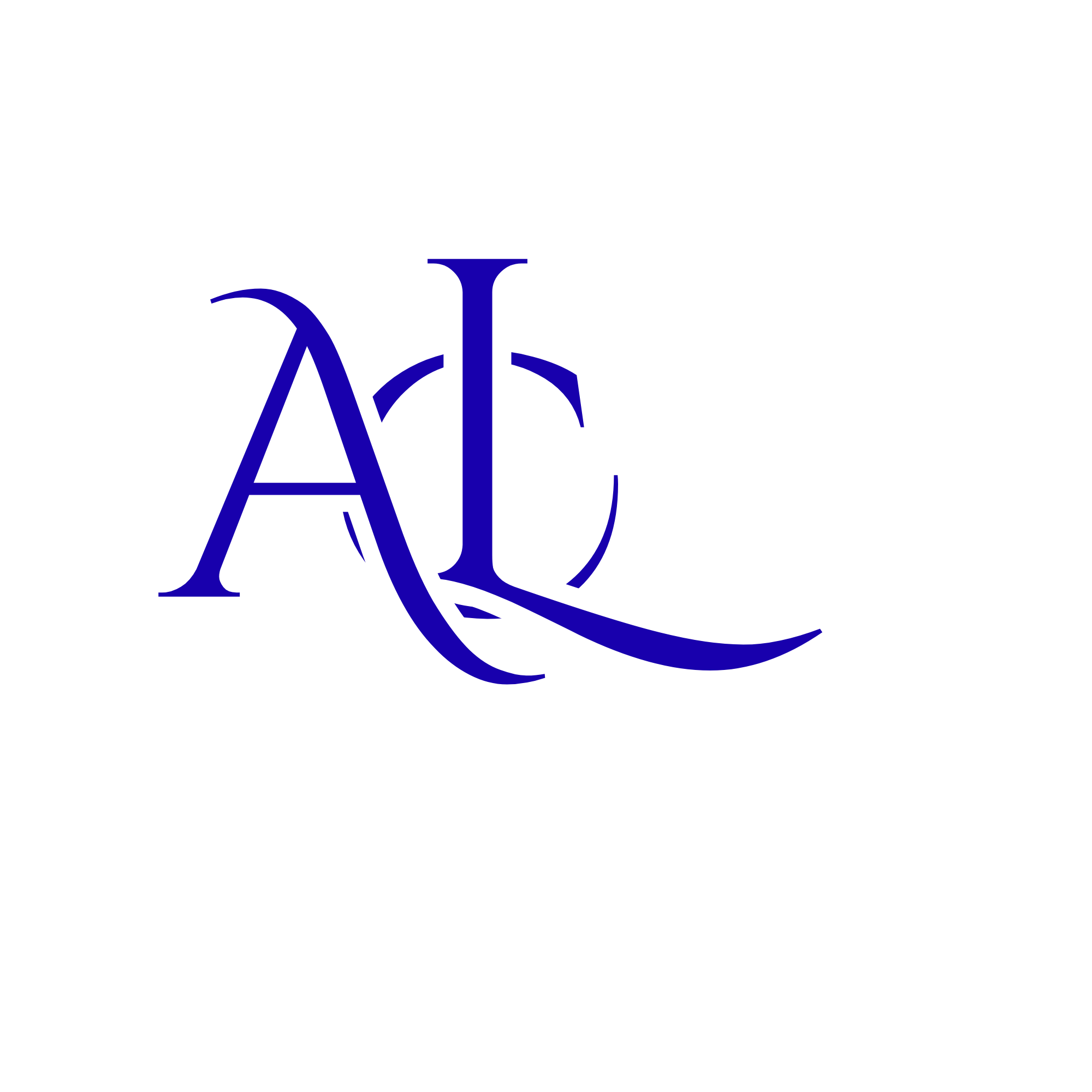 Health and Wellness Writer Logo with blue overlapping letters A, C, and L for Ade Content Lab.